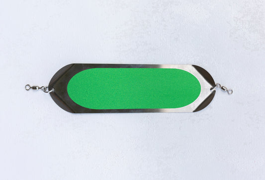 Luna V +Action 9" fishing dodger/flasher
