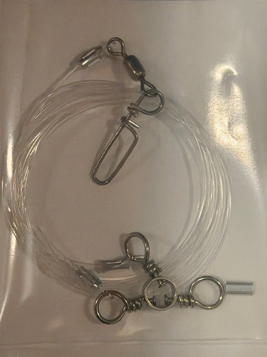 Pre Rigged Top Leader 3 way and ball snap.